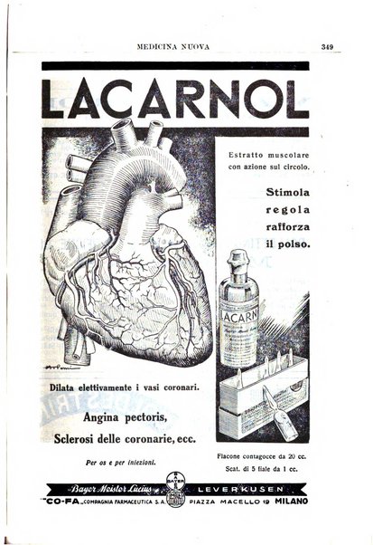 Medicina nuova periodico settimanale di scienze mediche, giurisprudenza sanitaria, medicina sociale e interessi delle classi sanitarie