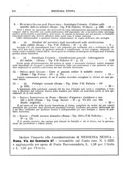 Medicina nuova periodico settimanale di scienze mediche, giurisprudenza sanitaria, medicina sociale e interessi delle classi sanitarie