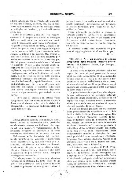 Medicina nuova periodico settimanale di scienze mediche, giurisprudenza sanitaria, medicina sociale e interessi delle classi sanitarie