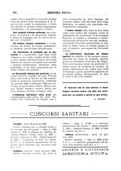 Medicina nuova periodico settimanale di scienze mediche, giurisprudenza sanitaria, medicina sociale e interessi delle classi sanitarie