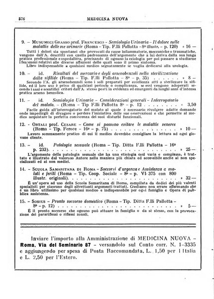 Medicina nuova periodico settimanale di scienze mediche, giurisprudenza sanitaria, medicina sociale e interessi delle classi sanitarie