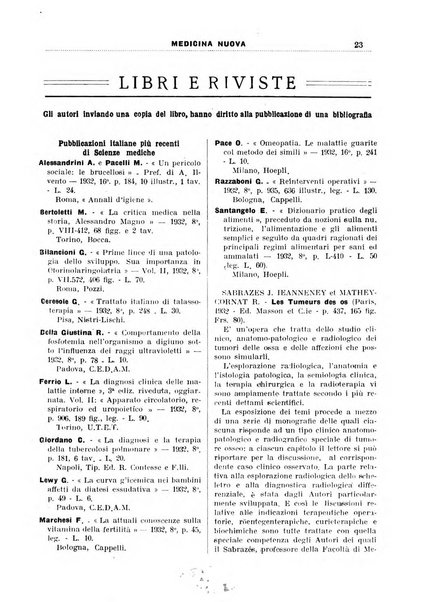 Medicina nuova periodico settimanale di scienze mediche, giurisprudenza sanitaria, medicina sociale e interessi delle classi sanitarie