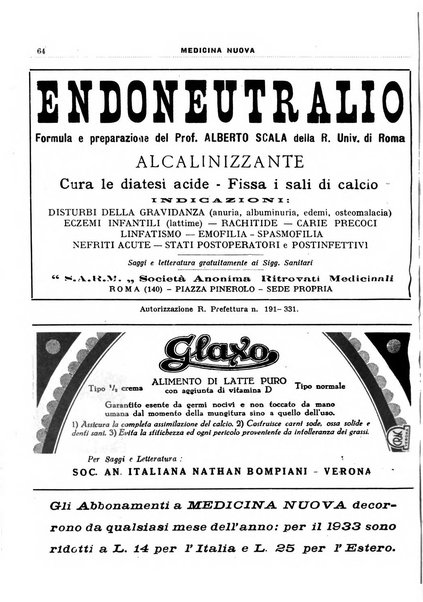 Medicina nuova periodico settimanale di scienze mediche, giurisprudenza sanitaria, medicina sociale e interessi delle classi sanitarie