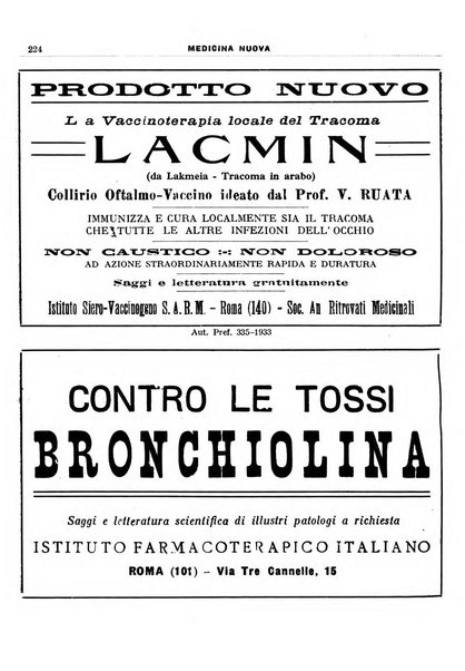 Medicina nuova periodico settimanale di scienze mediche, giurisprudenza sanitaria, medicina sociale e interessi delle classi sanitarie