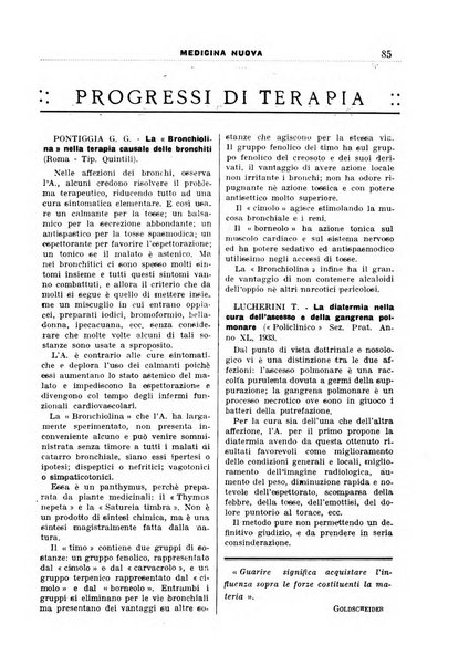 Medicina nuova periodico settimanale di scienze mediche, giurisprudenza sanitaria, medicina sociale e interessi delle classi sanitarie