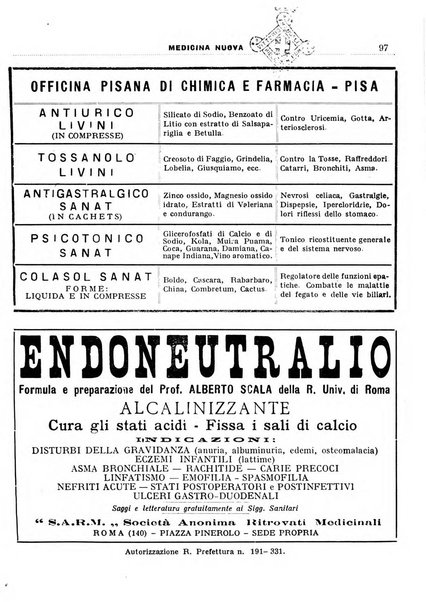 Medicina nuova periodico settimanale di scienze mediche, giurisprudenza sanitaria, medicina sociale e interessi delle classi sanitarie