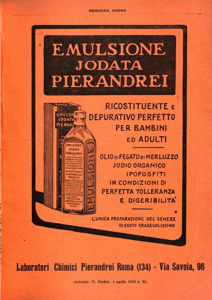 Medicina nuova periodico settimanale di scienze mediche, giurisprudenza sanitaria, medicina sociale e interessi delle classi sanitarie