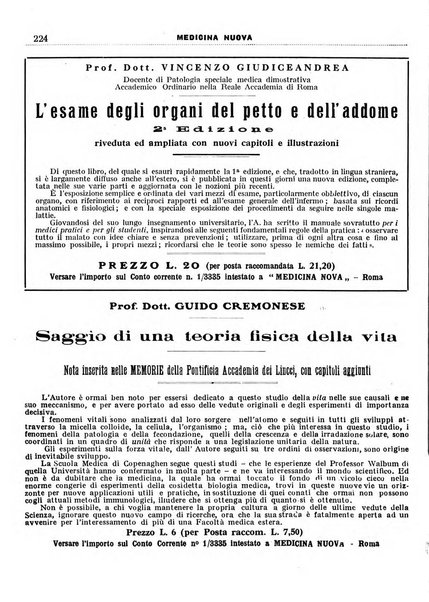 Medicina nuova periodico settimanale di scienze mediche, giurisprudenza sanitaria, medicina sociale e interessi delle classi sanitarie