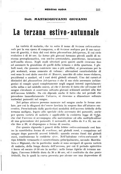 Medicina nuova periodico settimanale di scienze mediche, giurisprudenza sanitaria, medicina sociale e interessi delle classi sanitarie