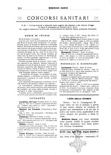 Medicina nuova periodico settimanale di scienze mediche, giurisprudenza sanitaria, medicina sociale e interessi delle classi sanitarie