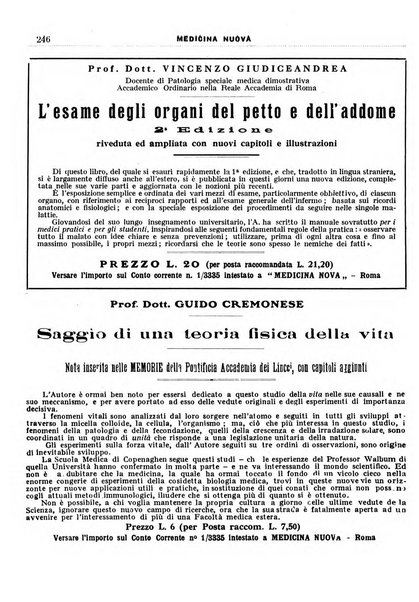 Medicina nuova periodico settimanale di scienze mediche, giurisprudenza sanitaria, medicina sociale e interessi delle classi sanitarie