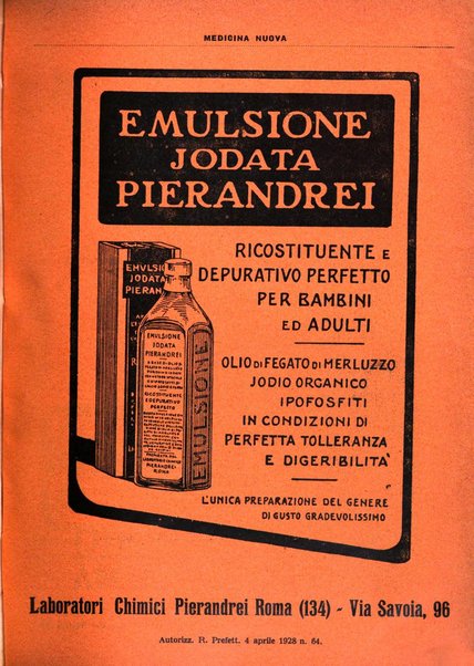 Medicina nuova periodico settimanale di scienze mediche, giurisprudenza sanitaria, medicina sociale e interessi delle classi sanitarie