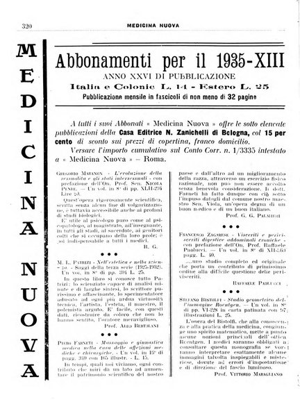 Medicina nuova periodico settimanale di scienze mediche, giurisprudenza sanitaria, medicina sociale e interessi delle classi sanitarie