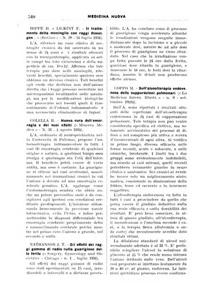 Medicina nuova periodico settimanale di scienze mediche, giurisprudenza sanitaria, medicina sociale e interessi delle classi sanitarie