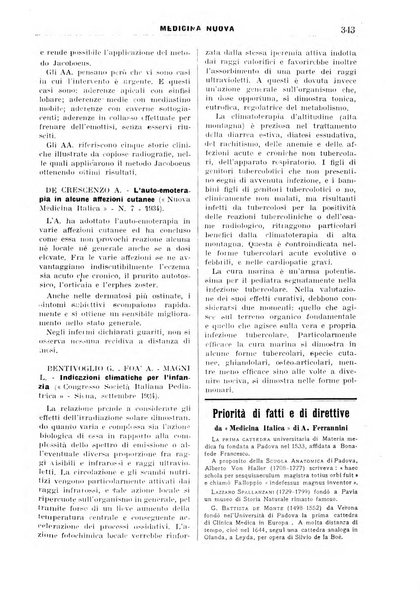 Medicina nuova periodico settimanale di scienze mediche, giurisprudenza sanitaria, medicina sociale e interessi delle classi sanitarie