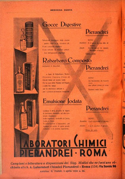 Medicina nuova periodico settimanale di scienze mediche, giurisprudenza sanitaria, medicina sociale e interessi delle classi sanitarie