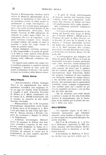 Medicina nuova periodico settimanale di scienze mediche, giurisprudenza sanitaria, medicina sociale e interessi delle classi sanitarie