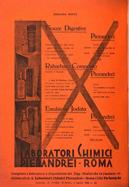 Medicina nuova periodico settimanale di scienze mediche, giurisprudenza sanitaria, medicina sociale e interessi delle classi sanitarie