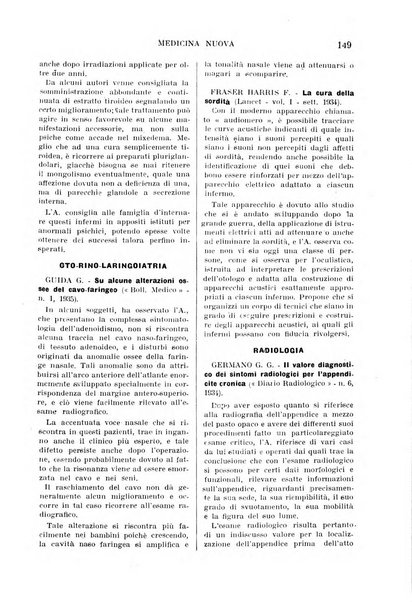 Medicina nuova periodico settimanale di scienze mediche, giurisprudenza sanitaria, medicina sociale e interessi delle classi sanitarie