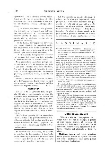 Medicina nuova periodico settimanale di scienze mediche, giurisprudenza sanitaria, medicina sociale e interessi delle classi sanitarie