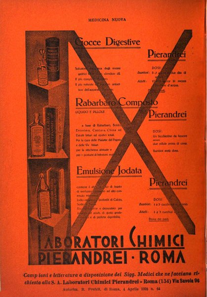 Medicina nuova periodico settimanale di scienze mediche, giurisprudenza sanitaria, medicina sociale e interessi delle classi sanitarie