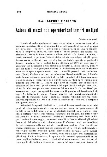 Medicina nuova periodico settimanale di scienze mediche, giurisprudenza sanitaria, medicina sociale e interessi delle classi sanitarie