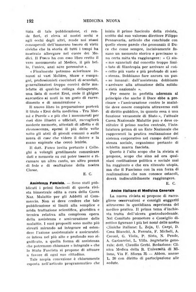 Medicina nuova periodico settimanale di scienze mediche, giurisprudenza sanitaria, medicina sociale e interessi delle classi sanitarie