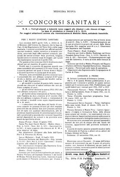 Medicina nuova periodico settimanale di scienze mediche, giurisprudenza sanitaria, medicina sociale e interessi delle classi sanitarie