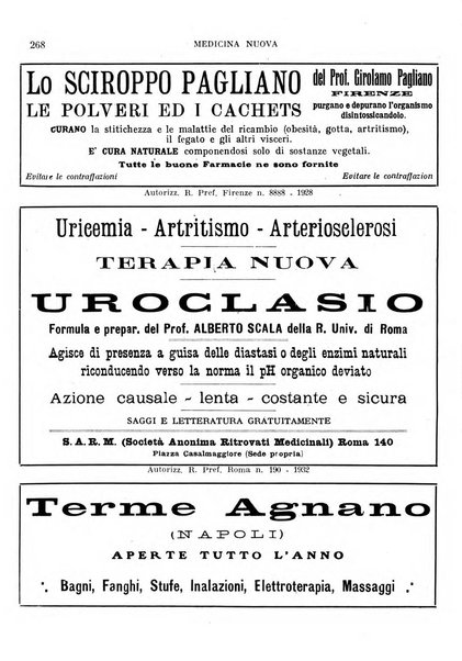 Medicina nuova periodico settimanale di scienze mediche, giurisprudenza sanitaria, medicina sociale e interessi delle classi sanitarie