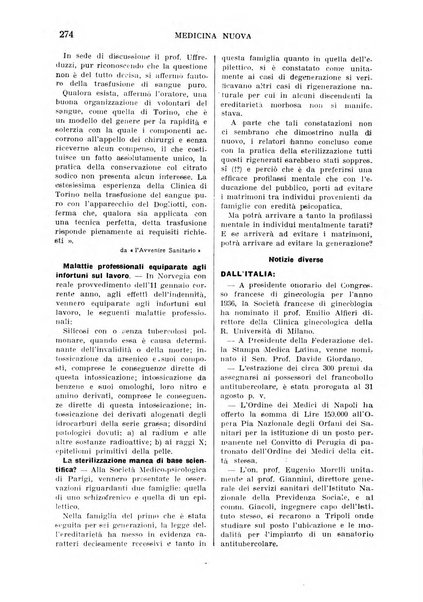 Medicina nuova periodico settimanale di scienze mediche, giurisprudenza sanitaria, medicina sociale e interessi delle classi sanitarie