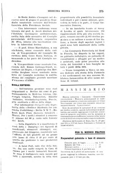 Medicina nuova periodico settimanale di scienze mediche, giurisprudenza sanitaria, medicina sociale e interessi delle classi sanitarie