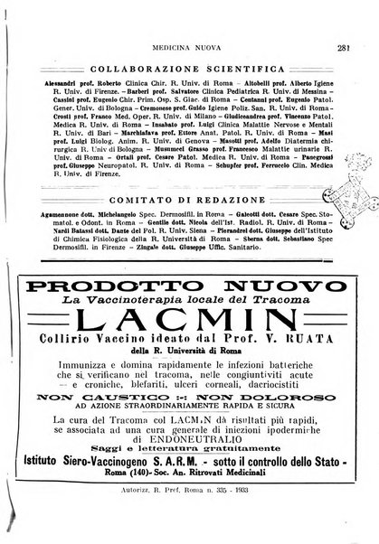 Medicina nuova periodico settimanale di scienze mediche, giurisprudenza sanitaria, medicina sociale e interessi delle classi sanitarie