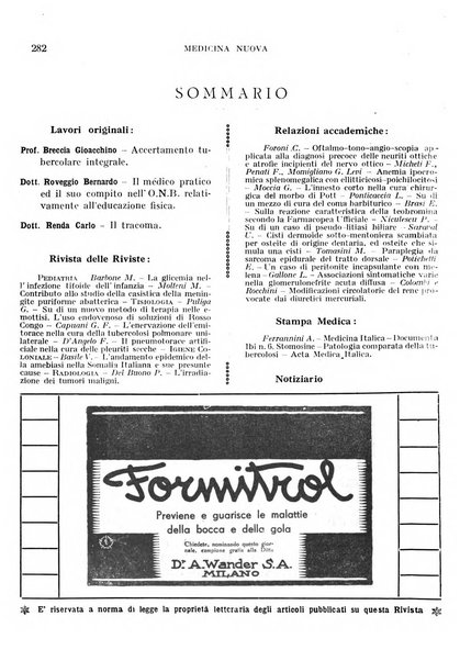 Medicina nuova periodico settimanale di scienze mediche, giurisprudenza sanitaria, medicina sociale e interessi delle classi sanitarie