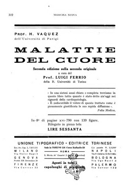 Medicina nuova periodico settimanale di scienze mediche, giurisprudenza sanitaria, medicina sociale e interessi delle classi sanitarie