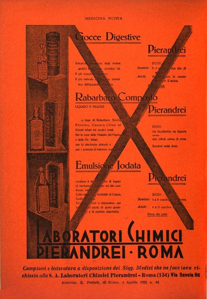 Medicina nuova periodico settimanale di scienze mediche, giurisprudenza sanitaria, medicina sociale e interessi delle classi sanitarie