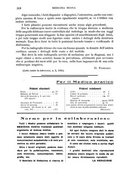 Medicina nuova periodico settimanale di scienze mediche, giurisprudenza sanitaria, medicina sociale e interessi delle classi sanitarie