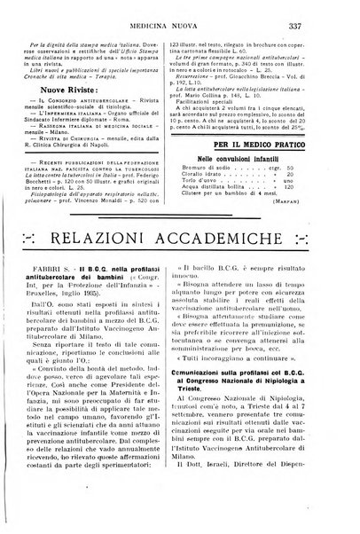 Medicina nuova periodico settimanale di scienze mediche, giurisprudenza sanitaria, medicina sociale e interessi delle classi sanitarie