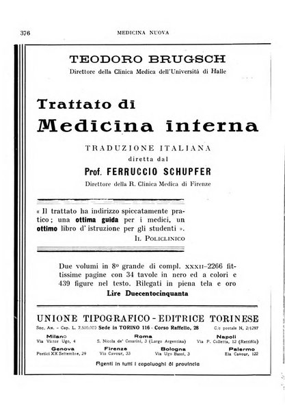 Medicina nuova periodico settimanale di scienze mediche, giurisprudenza sanitaria, medicina sociale e interessi delle classi sanitarie