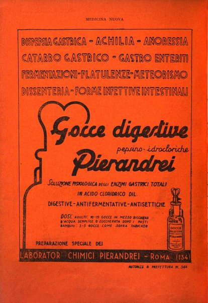 Medicina nuova periodico settimanale di scienze mediche, giurisprudenza sanitaria, medicina sociale e interessi delle classi sanitarie