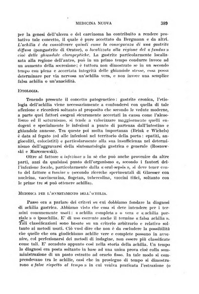 Medicina nuova periodico settimanale di scienze mediche, giurisprudenza sanitaria, medicina sociale e interessi delle classi sanitarie