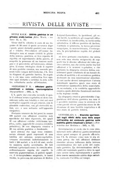 Medicina nuova periodico settimanale di scienze mediche, giurisprudenza sanitaria, medicina sociale e interessi delle classi sanitarie