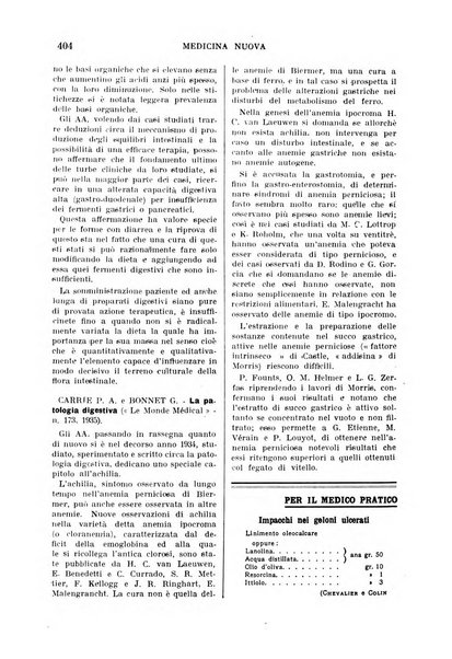 Medicina nuova periodico settimanale di scienze mediche, giurisprudenza sanitaria, medicina sociale e interessi delle classi sanitarie