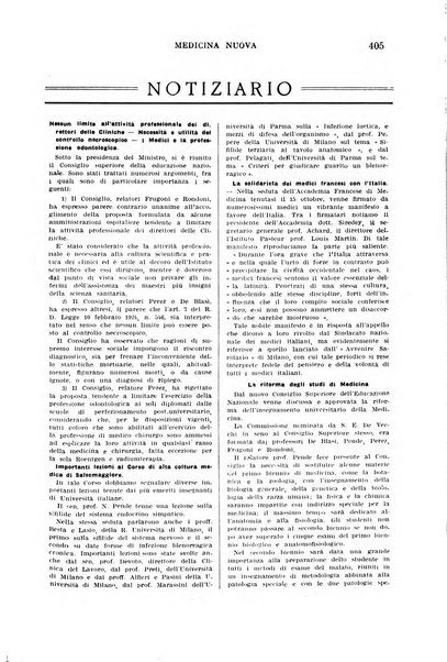 Medicina nuova periodico settimanale di scienze mediche, giurisprudenza sanitaria, medicina sociale e interessi delle classi sanitarie