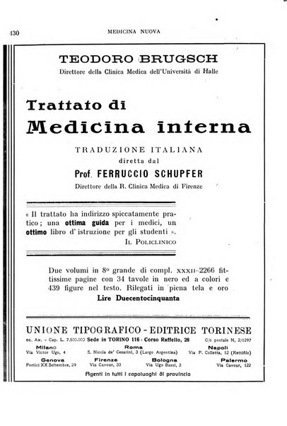 Medicina nuova periodico settimanale di scienze mediche, giurisprudenza sanitaria, medicina sociale e interessi delle classi sanitarie