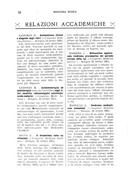 Medicina nuova periodico settimanale di scienze mediche, giurisprudenza sanitaria, medicina sociale e interessi delle classi sanitarie