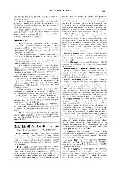 Medicina nuova periodico settimanale di scienze mediche, giurisprudenza sanitaria, medicina sociale e interessi delle classi sanitarie