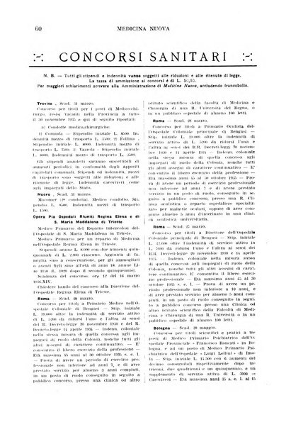 Medicina nuova periodico settimanale di scienze mediche, giurisprudenza sanitaria, medicina sociale e interessi delle classi sanitarie