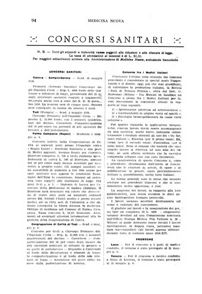 Medicina nuova periodico settimanale di scienze mediche, giurisprudenza sanitaria, medicina sociale e interessi delle classi sanitarie