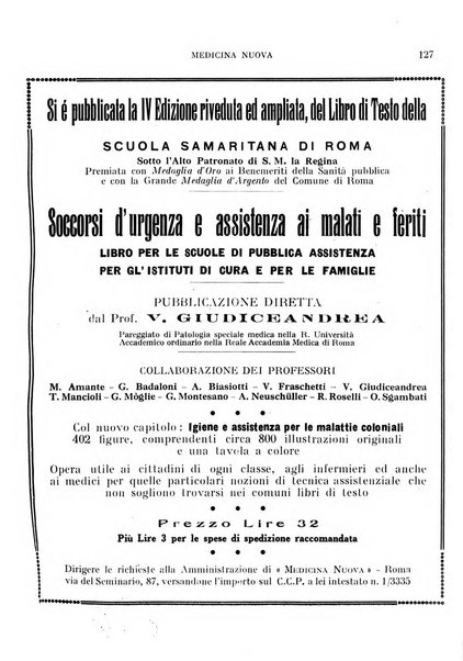 Medicina nuova periodico settimanale di scienze mediche, giurisprudenza sanitaria, medicina sociale e interessi delle classi sanitarie