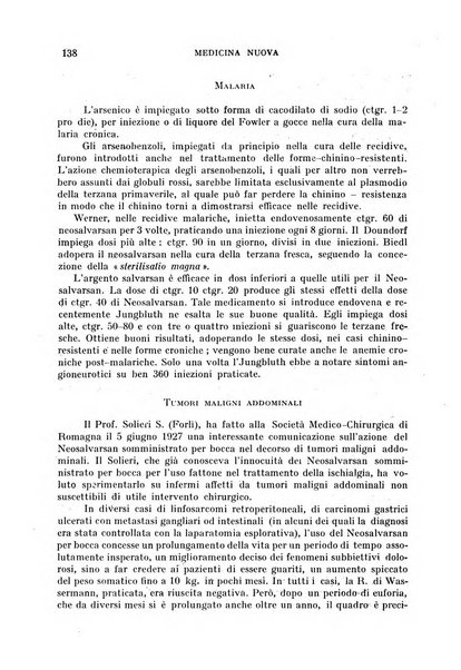 Medicina nuova periodico settimanale di scienze mediche, giurisprudenza sanitaria, medicina sociale e interessi delle classi sanitarie